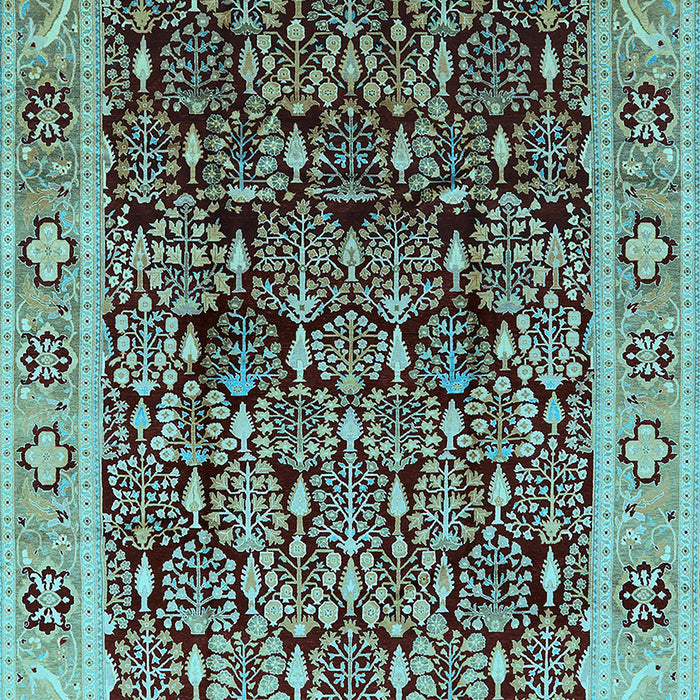 Oriental Light Blue Industrial Rug, urb652lblu