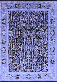 Oriental Blue Industrial Rug, urb652blu