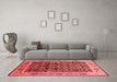 Industrial Red Washable Rugs