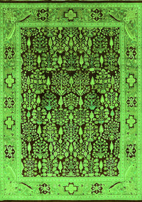 Oriental Green Industrial Rug, urb652grn