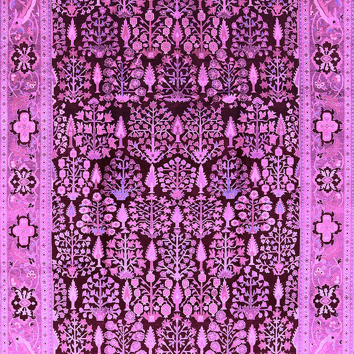 Machine Washable Oriental Purple Industrial Area Rugs, wshurb652pur