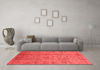 Machine Washable Oriental Red Industrial Rug, wshurb653red