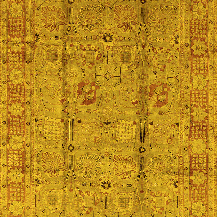 Oriental Yellow Industrial Rug, urb653yw