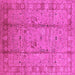 Square Oriental Pink Industrial Rug, urb653pnk