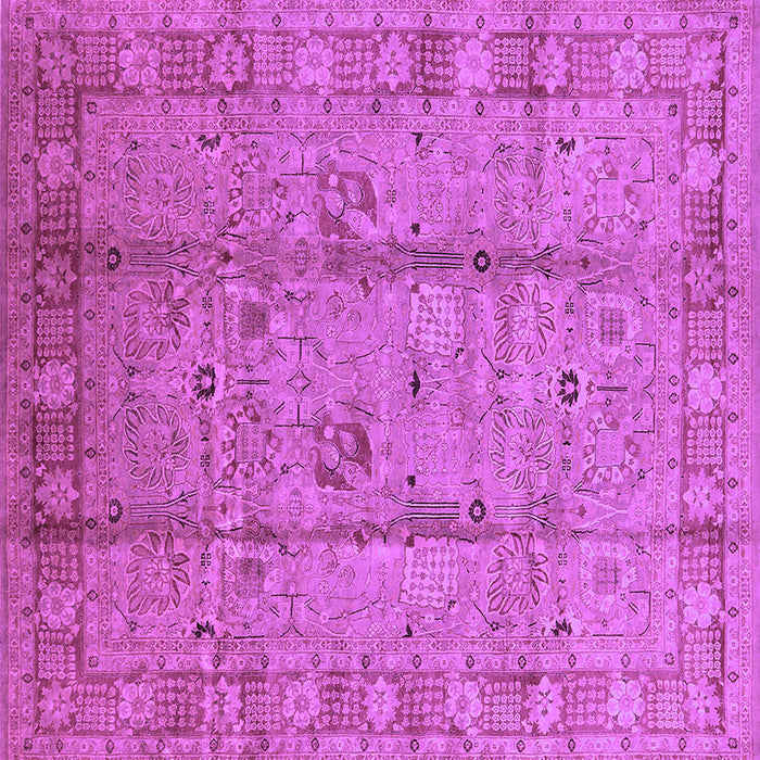 Square Oriental Purple Industrial Rug, urb653pur