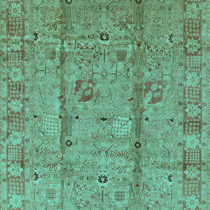 Oriental Turquoise Industrial Rug, urb653turq
