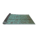 Sideview of Oriental Light Blue Industrial Rug, urb653lblu