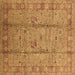 Square Oriental Brown Industrial Rug, urb653brn