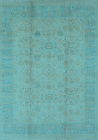 Oriental Light Blue Industrial Rug, urb654lblu