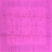 Square Oriental Pink Industrial Rug, urb654pnk