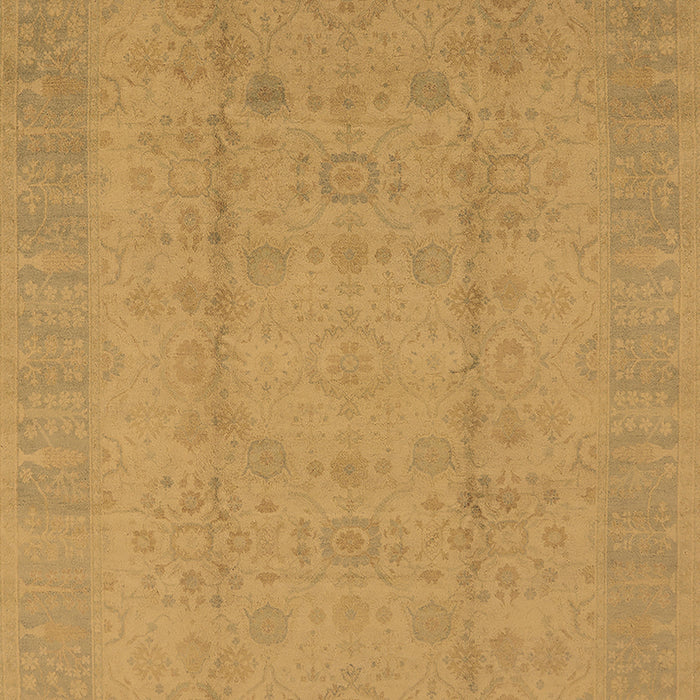 Machine Washable Oriental Brown Industrial Rug, wshurb654brn