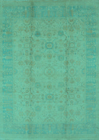 Oriental Turquoise Industrial Rug, urb654turq