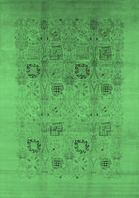 Oriental Emerald Green Industrial Rug, urb655emgrn