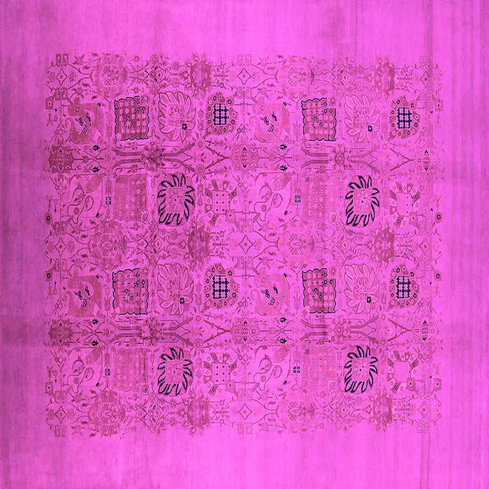 Square Oriental Pink Industrial Rug, urb655pnk