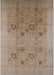 Machine Washable Industrial Modern Camel Brown Rug, wshurb655