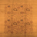 Square Oriental Orange Industrial Rug, urb655org