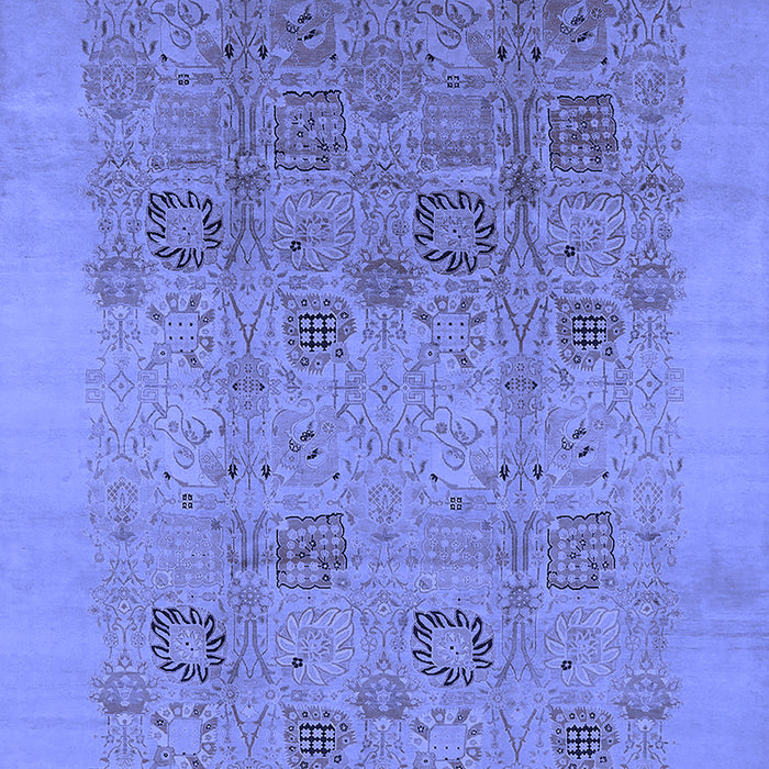 Oriental Blue Industrial Rug, urb655blu