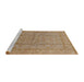Sideview of Machine Washable Industrial Modern Camel Brown Rug, wshurb656