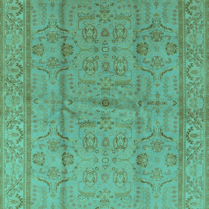 Oriental Turquoise Industrial Rug, urb656turq