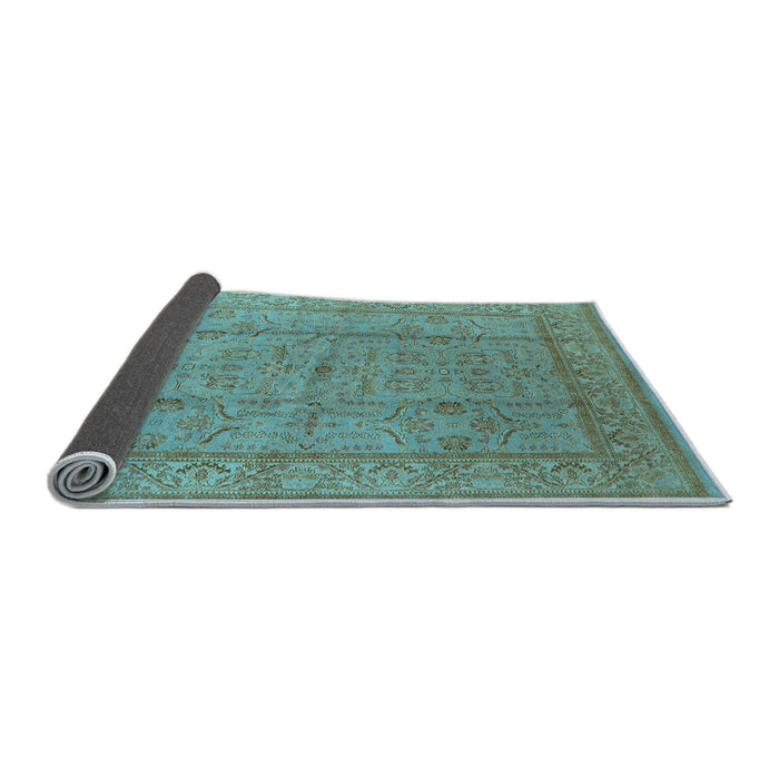Sideview of Oriental Light Blue Industrial Rug, urb656lblu