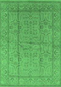 Oriental Emerald Green Industrial Rug, urb656emgrn