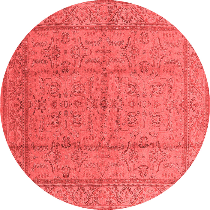Machine Washable Oriental Red Industrial Rug, wshurb656red