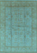 Oriental Light Blue Industrial Rug, urb656lblu