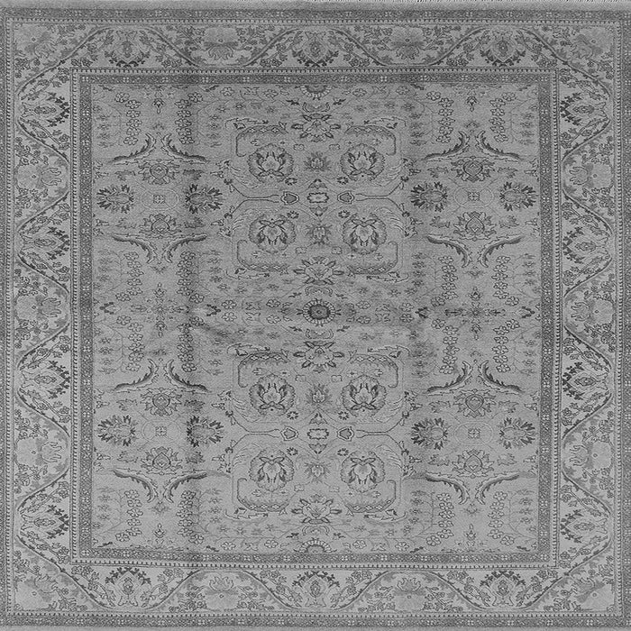 Square Oriental Gray Industrial Rug, urb656gry