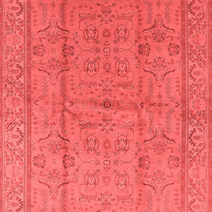 Machine Washable Oriental Red Industrial Rug, wshurb656red