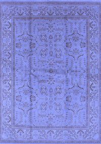 Oriental Blue Industrial Rug, urb656blu