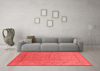 Machine Washable Oriental Red Industrial Rug, wshurb656red