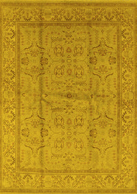 Oriental Yellow Industrial Rug, urb656yw