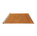 Sideview of Machine Washable Oriental Orange Industrial Area Rugs, wshurb656org