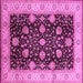 Square Oriental Pink Industrial Rug, urb657pnk