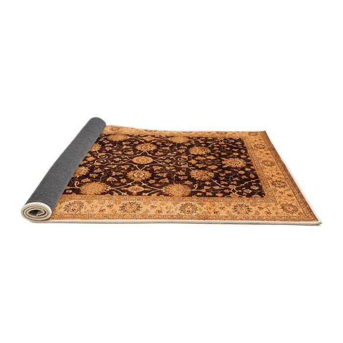 Sideview of Oriental Orange Industrial Rug, urb657org