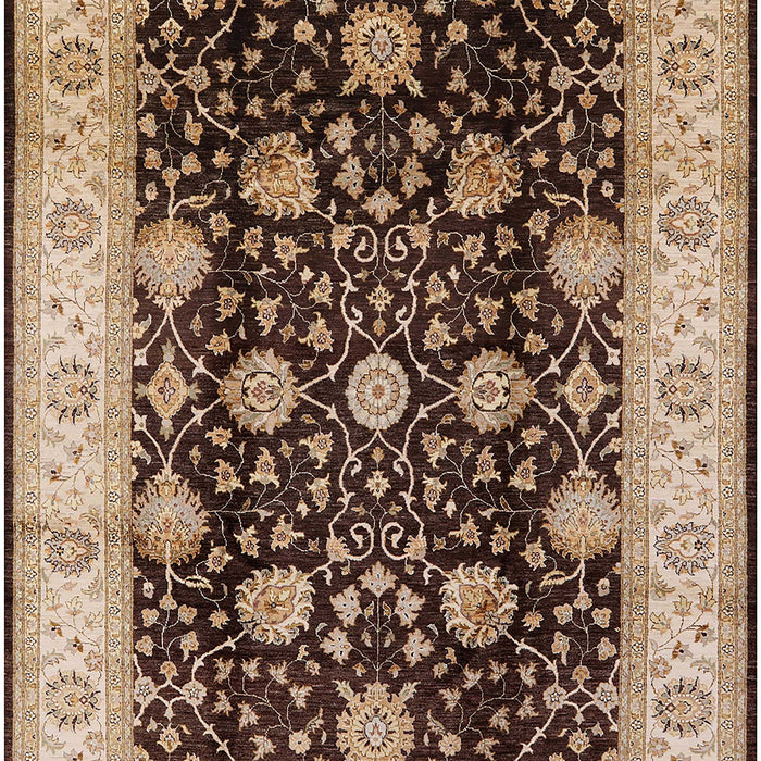 Mid-Century Modern Red Brown Oriental Rug, urb657