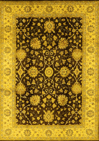 Oriental Yellow Industrial Rug, urb657yw