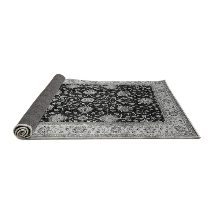 Sideview of Oriental Gray Industrial Rug, urb657gry