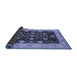 Sideview of Oriental Blue Industrial Rug, urb657blu