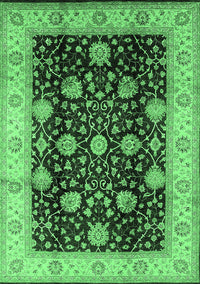 Oriental Emerald Green Industrial Rug, urb657emgrn