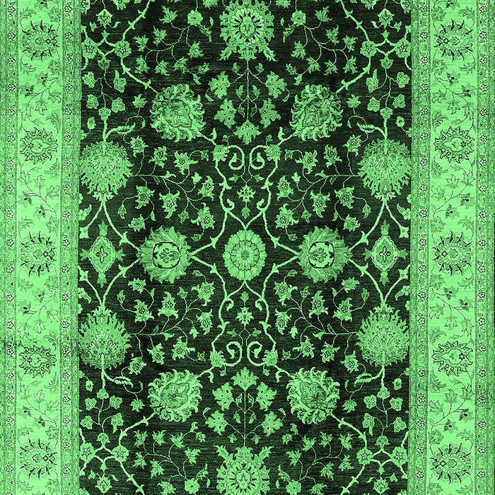 Oriental Emerald Green Industrial Rug, urb657emgrn