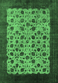 Oriental Emerald Green Industrial Rug, urb658emgrn