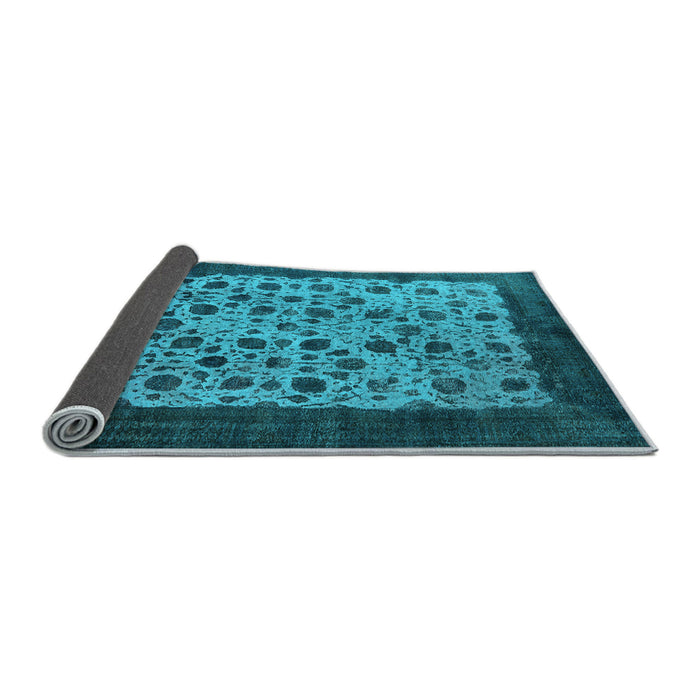 Sideview of Oriental Light Blue Industrial Rug, urb658lblu