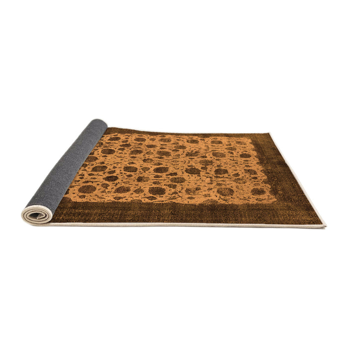 Sideview of Oriental Orange Industrial Rug, urb658org