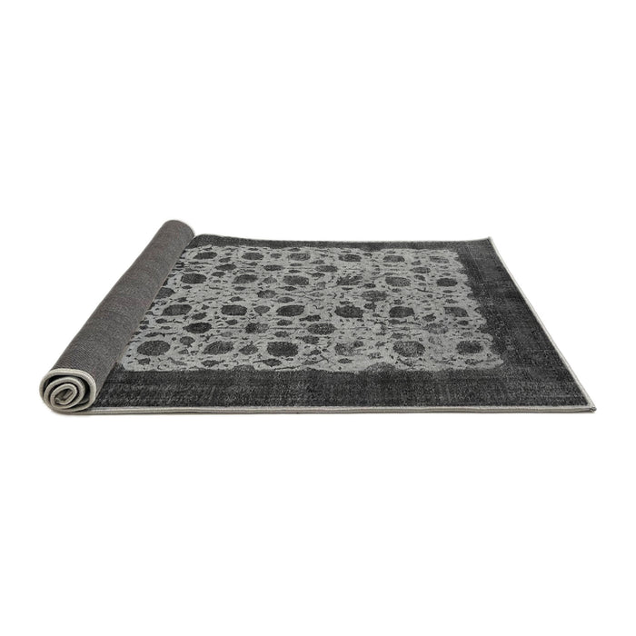 Sideview of Oriental Gray Industrial Rug, urb658gry
