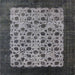 Square Mid-Century Modern Gunmetal Gray Oriental Rug, urb658