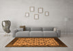Machine Washable Oriental Orange Industrial Area Rugs in a Living Room, wshurb658org