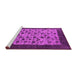 Sideview of Machine Washable Oriental Pink Industrial Rug, wshurb658pnk