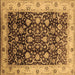 Square Oriental Brown Industrial Rug, urb659brn