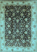 Oriental Light Blue Industrial Rug, urb659lblu